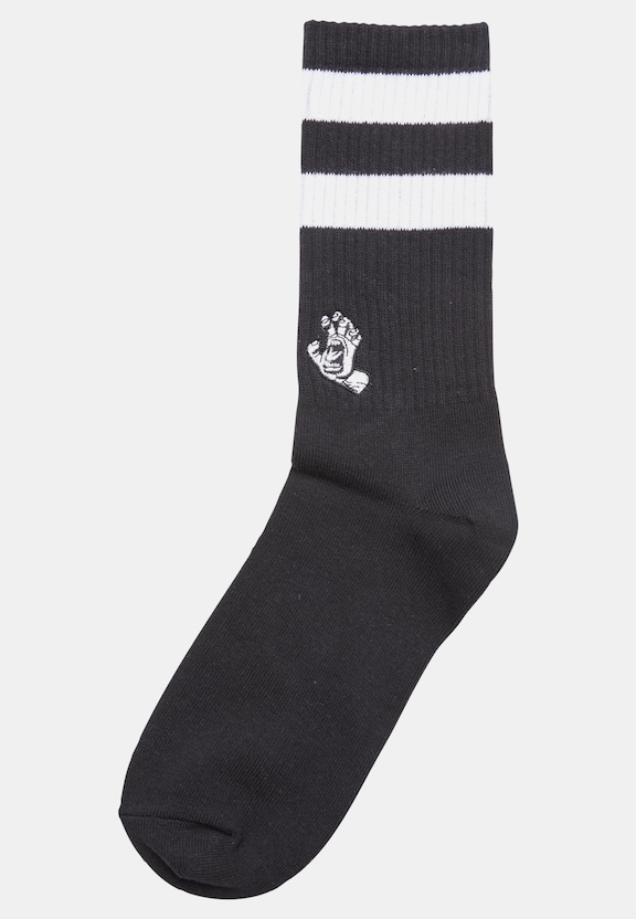 Santa Cruz Mini Mono Hand Twin Stripe Socken-1