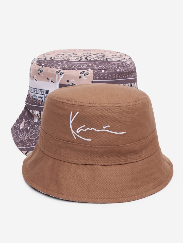 KA214-005-1 Signature Paisley Bucket Hat brown/sand-0