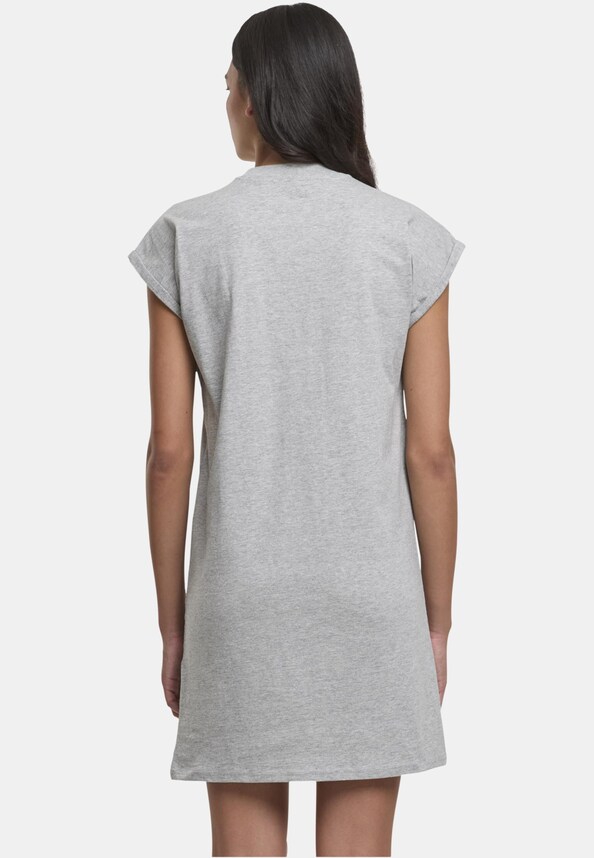 Heart EMB Ladies Turtle Extended Shoulder Dress-1