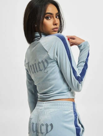 Juicy Couture Velour Cropped Tracktop Blue