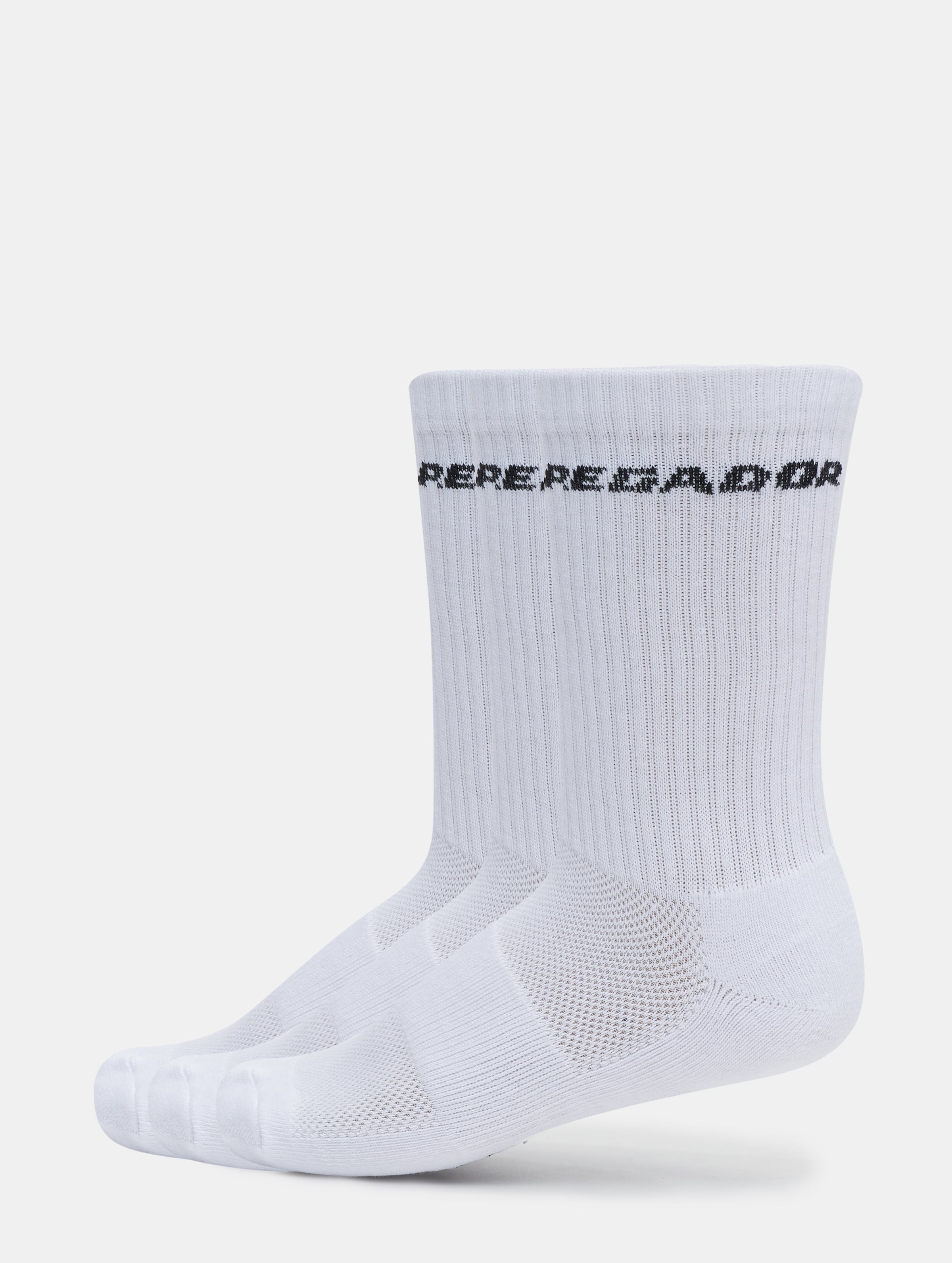 PEGADOR Certified Side Logo 3er Pack Socken Frauen,Männer,Unisex op kleur wit, Maat 43-46