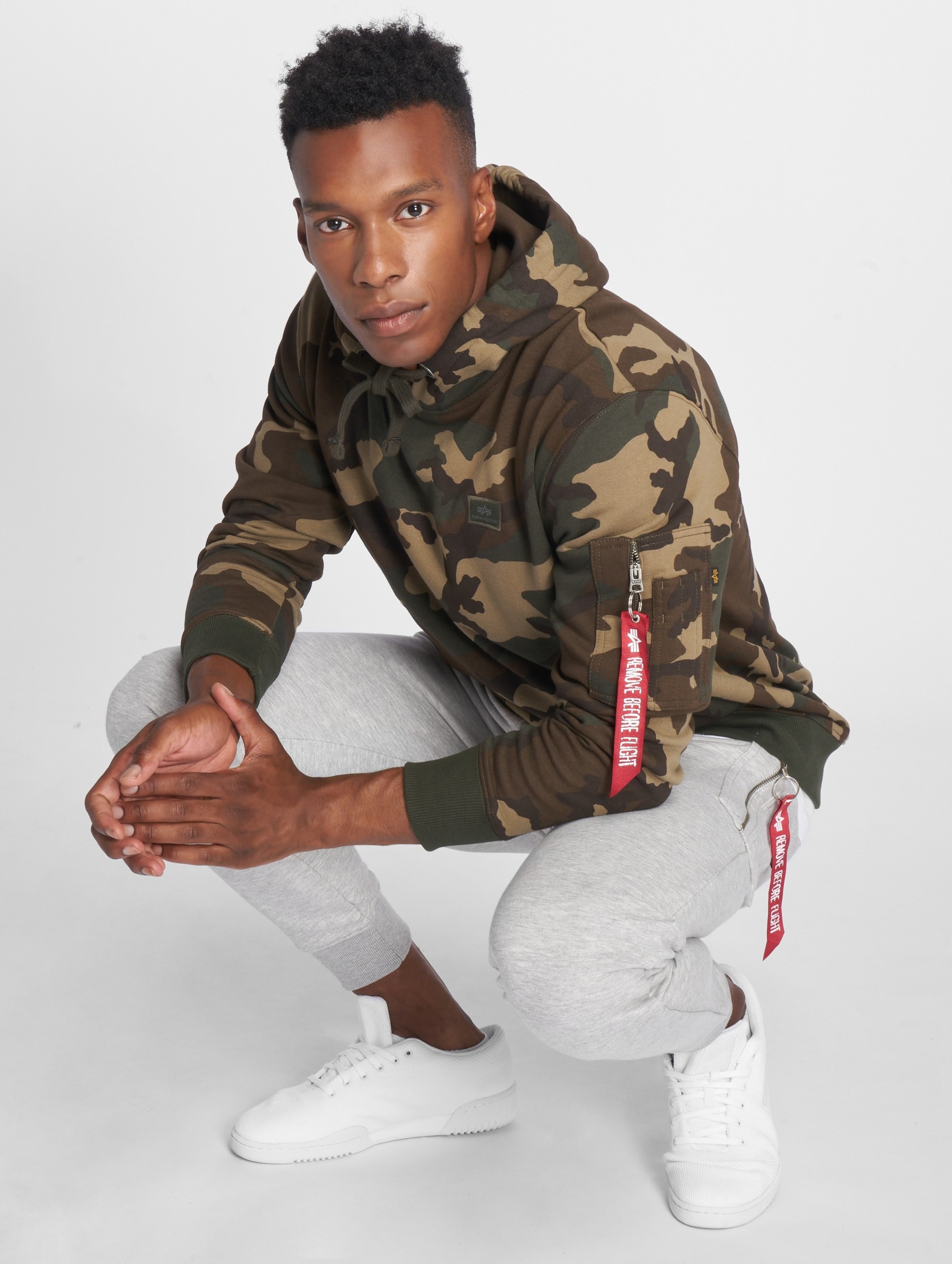 Alpha industries tape outlet hoodie