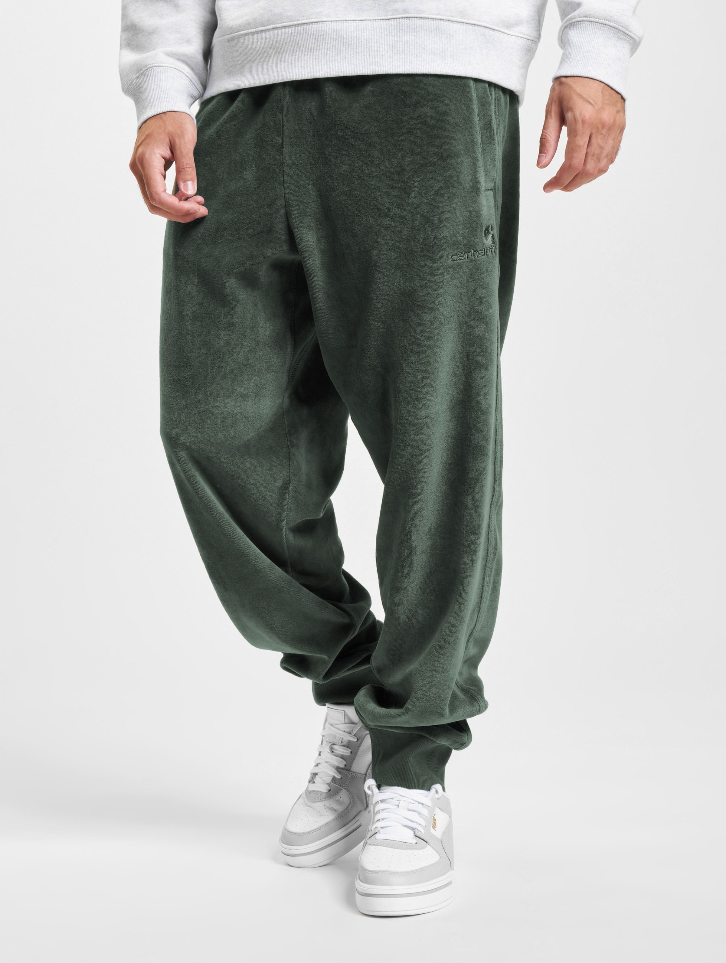 Carhartt WIP United Script Jogginghose Männer,Unisex op kleur groen, Maat XS