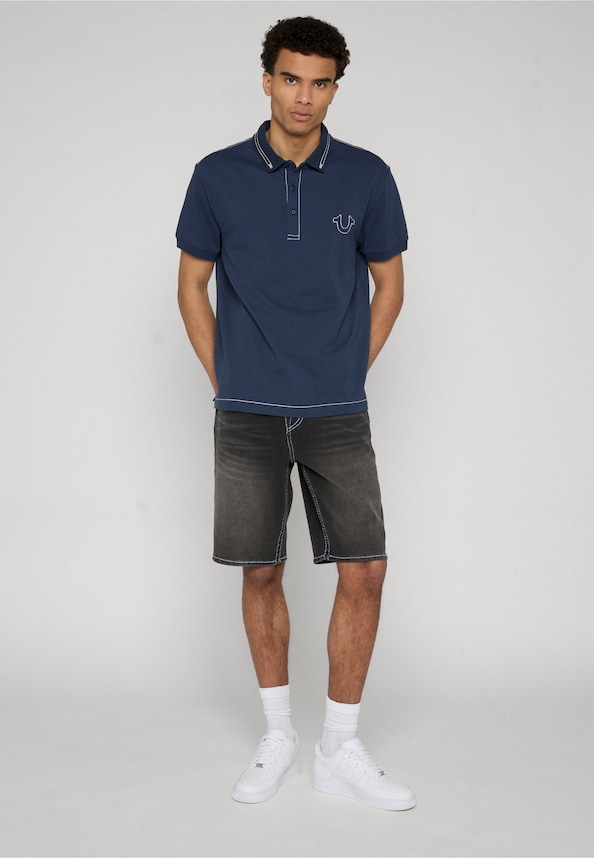 RELAXED BIG T EMBRO PIQUE POLO-2