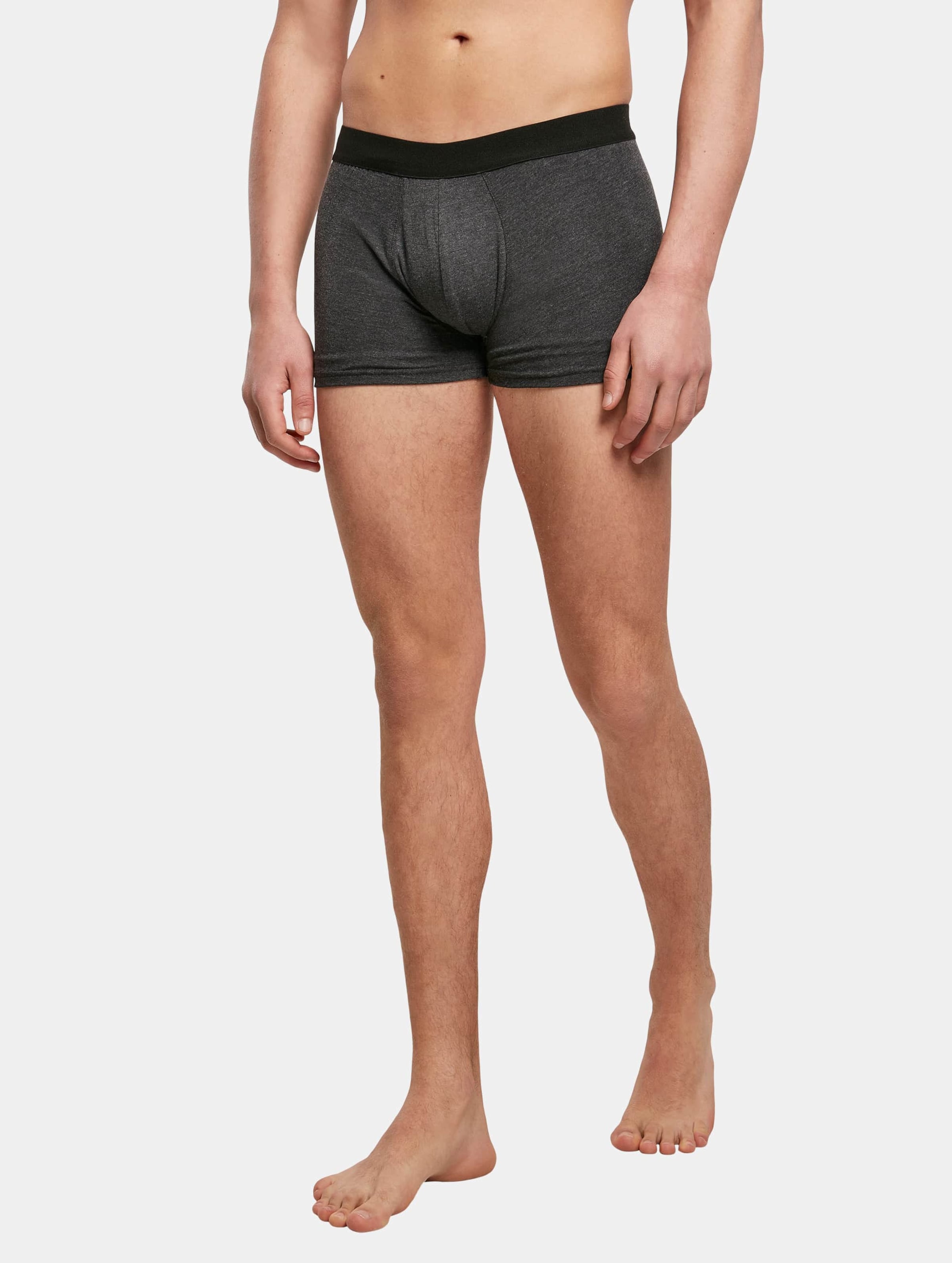 Build Your Brand Men Boxer Shorts 2-Pack Mannen op kleur grijs, Maat 5XL