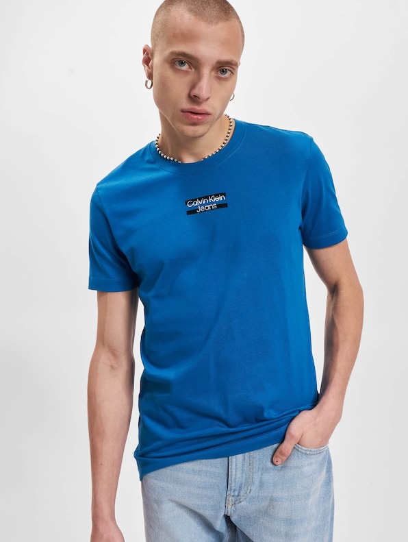Calvin Klein Jeans Transparent Stripe T-Shirt | 22843 Logo | DEFSHOP