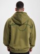 JM233-003-1 SJ Script Logo Backprint Peached Zip Hoodie-1