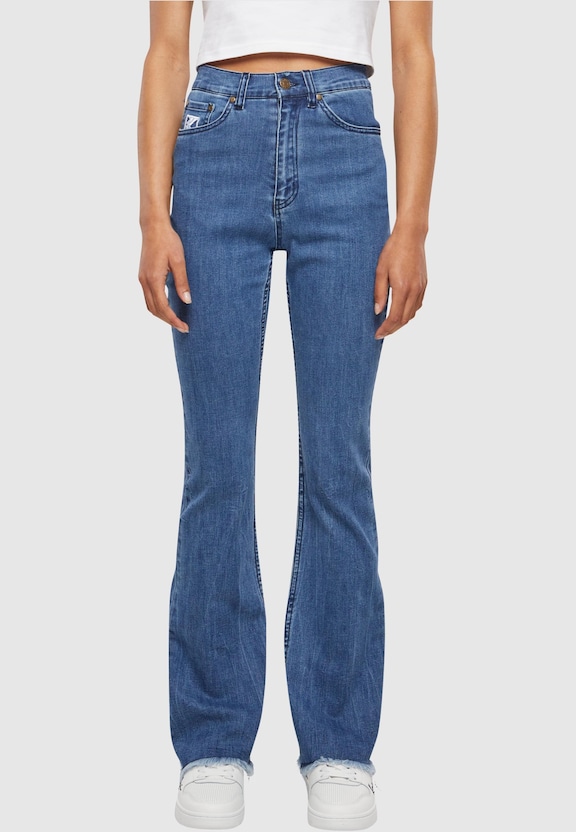 KW241-010-1 Karl Kani KK Og Star Flared Leg Denim-0