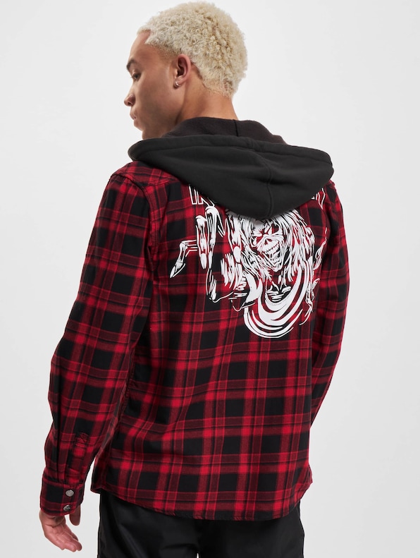 Iron Maiden Checkshirt Sweathood Eddy-1