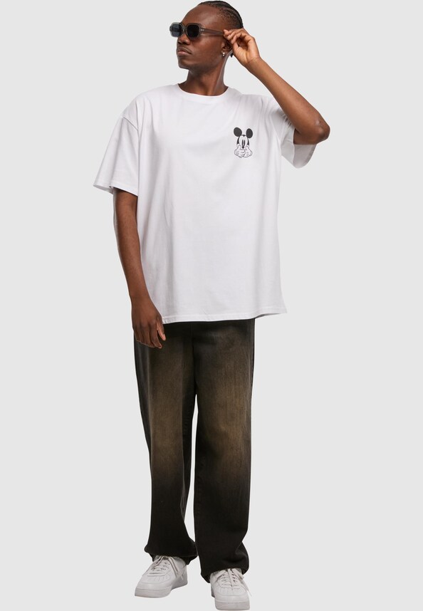 Disney Mickey Mouse Don’t Speak Pocket  Print -BLK with Heavy Oversize Tee-3