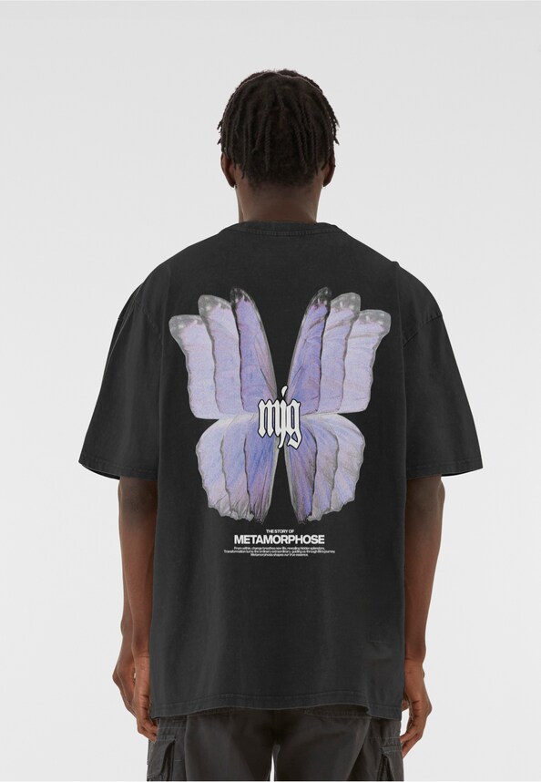 MMJG Heavy Oversized Acid Washed Tee - TRANSFORMATION-1
