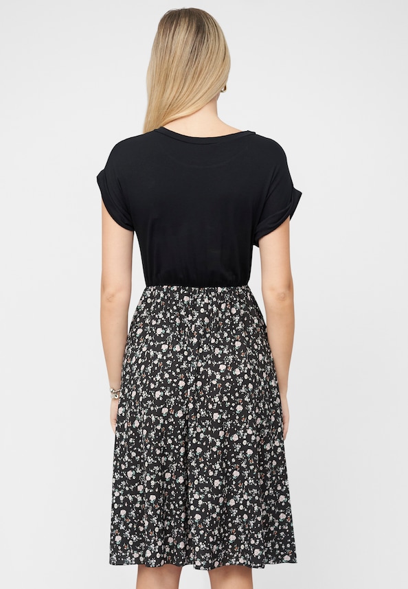 T-Shirt-Dress with flower print-1