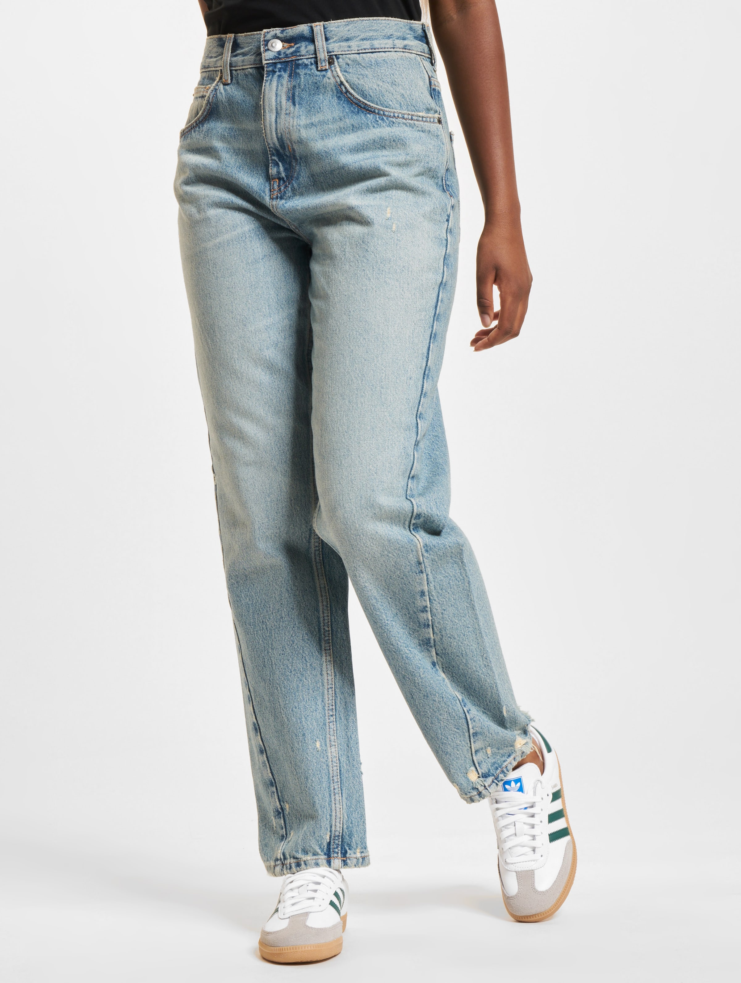 Only Robyn HW Straight Fit Jeans op kleur blauw, Maat 28/32