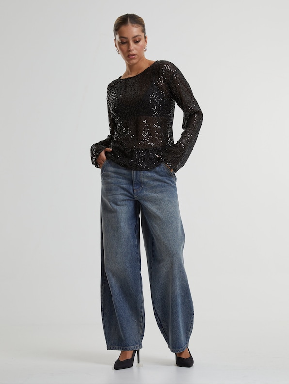 Urban Classics Ladies Sequins Longsleeves-5