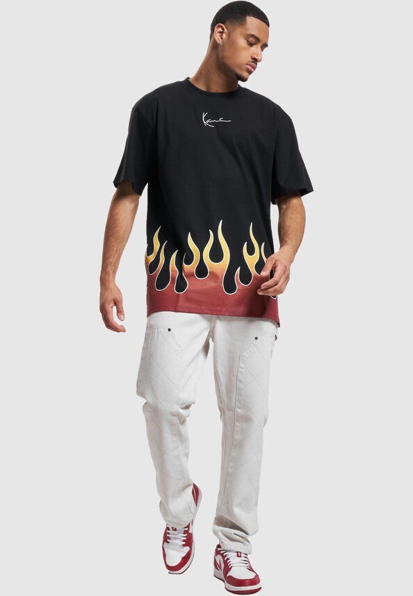 KM233-002-1 KK Small Signature Flame Tee-3
