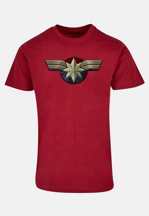 Captain Marvel - Chest Emblem Basic T-Shirt