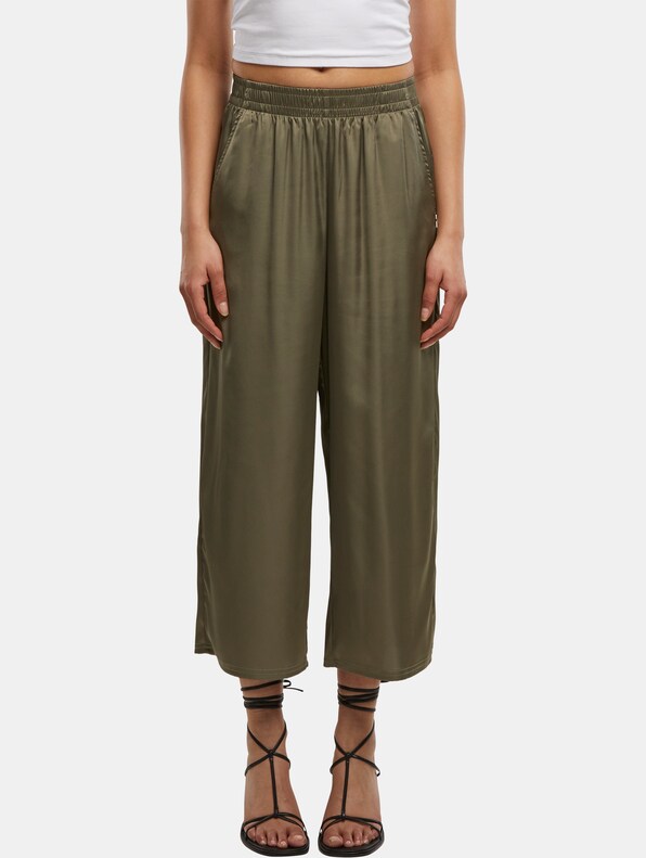 Ladies Satin Wide Leg -2