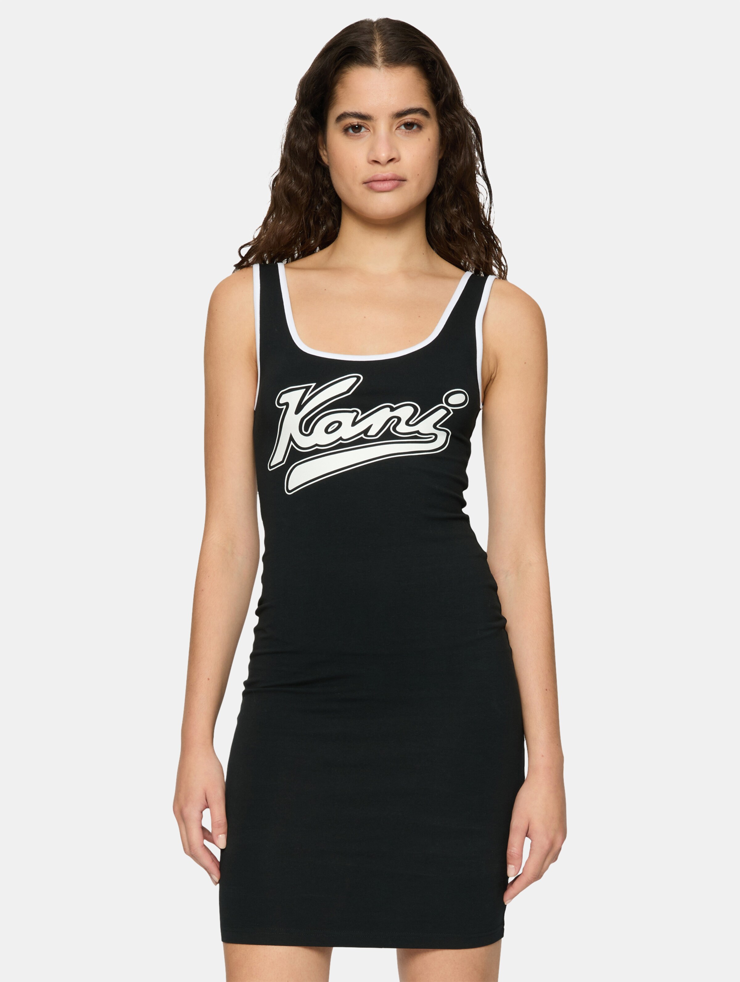 Karl Kani Varsity Kleid op kleur zwart, Maat XXS