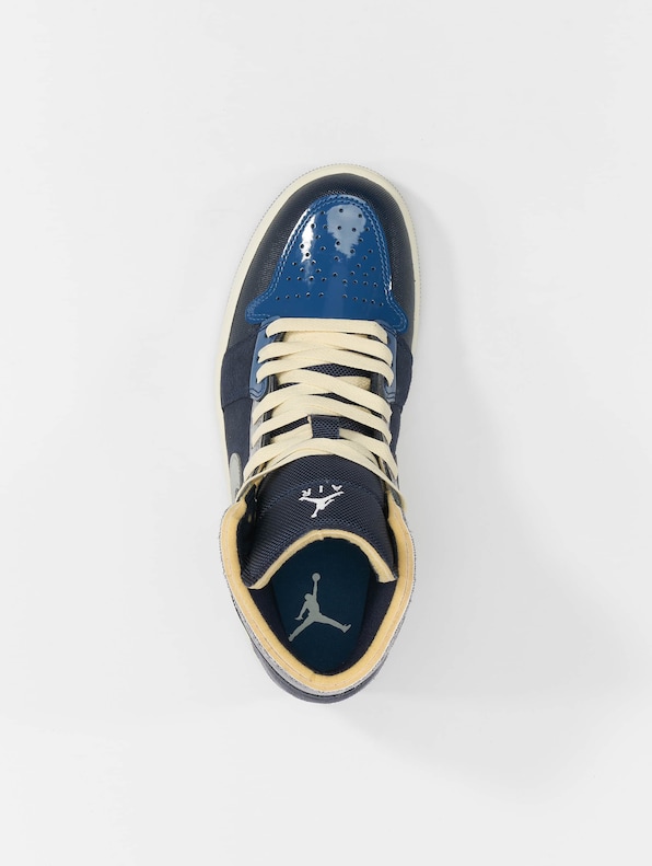 Air Jordan 1 Mid Se Craft Sneakers Obsidian/White French Blue-4