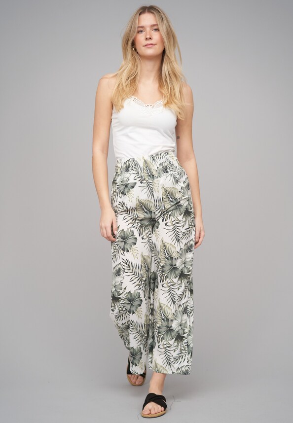 Wide Summer Pant Plam AOP-4