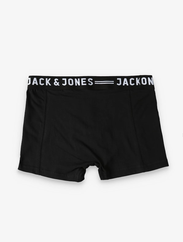 Jack & Jones Sense 3-Pack Noos Trunks Black/Detail Black-3