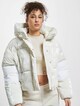 Calvin Klein Blocking Cropped Puffer Winter Jacket Ivory/Bright-0