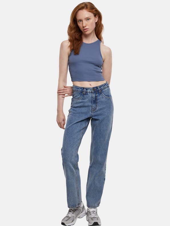 Ladies Cropped Rib-3