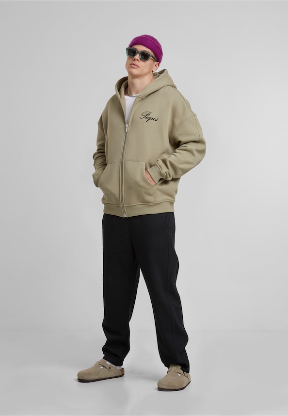 PEQUS Handwritten Logo Zip Hoodie-2