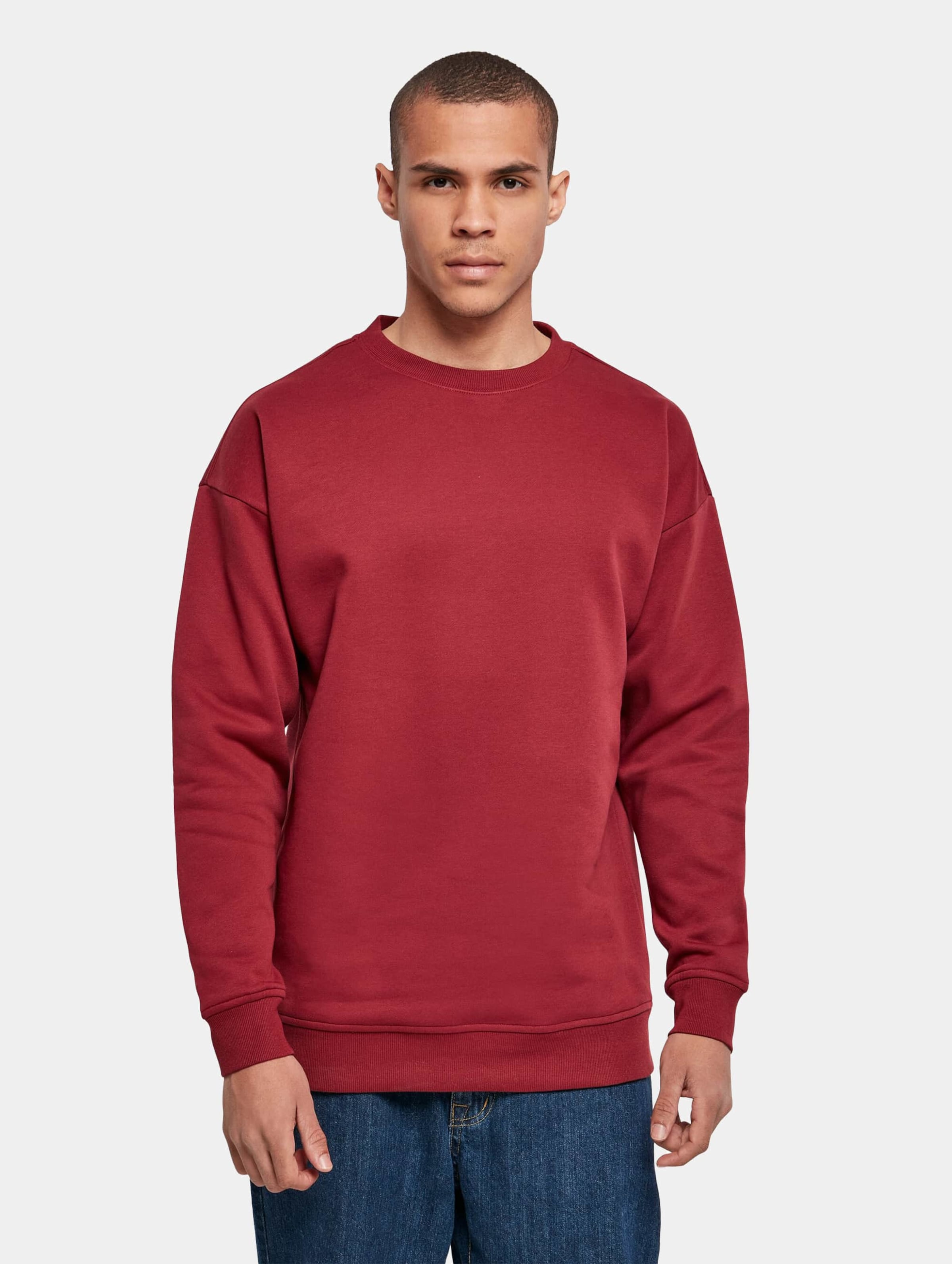 Unisex Sweater 'Crewneck' ronde hals Burgundy - L