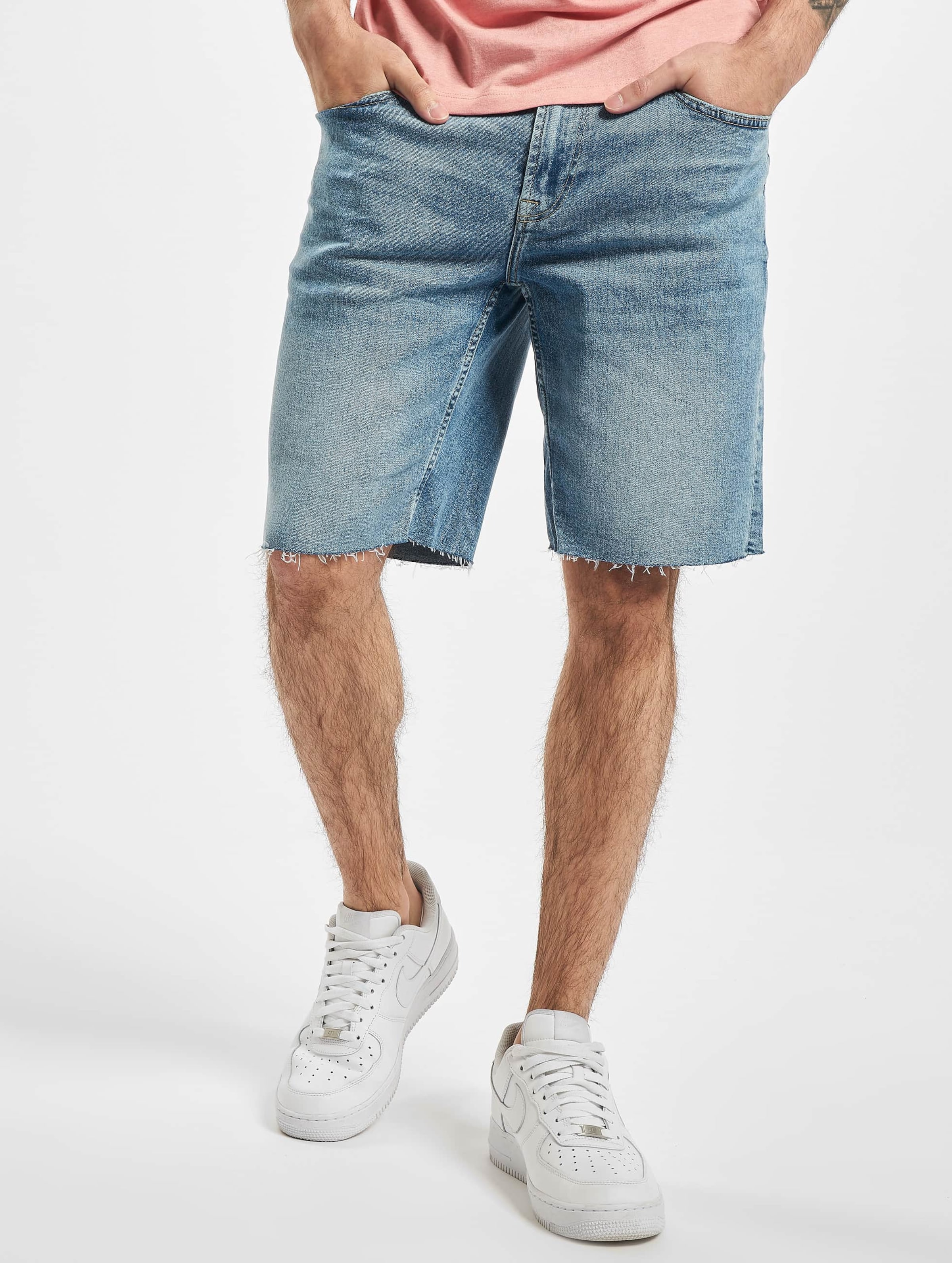 Only & Sons onsPly Raw Hem Zip Shorts Mannen op kleur blauw, Maat 32