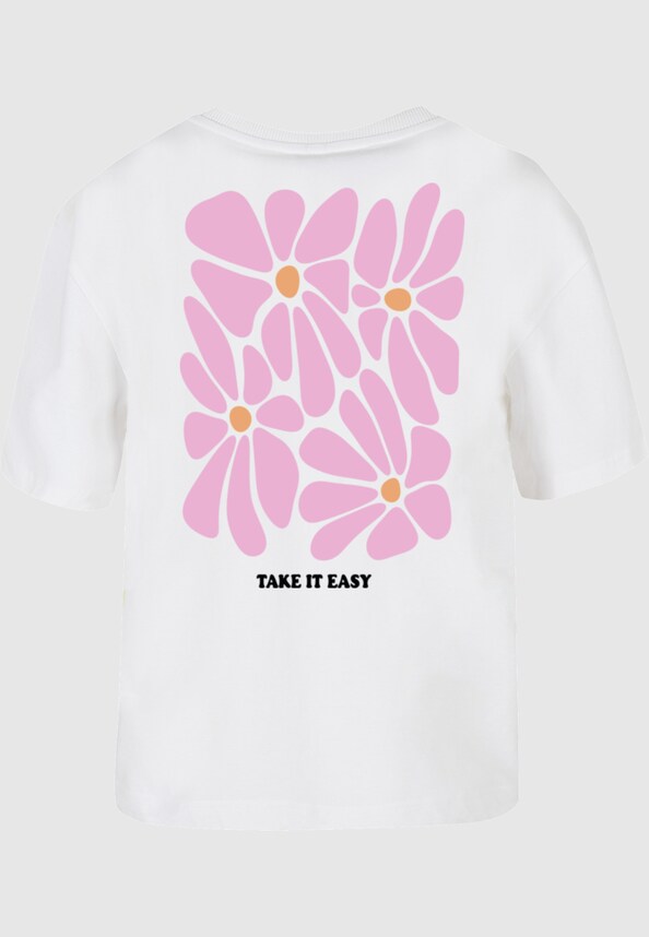 Take It Easy Flowers Tee-3