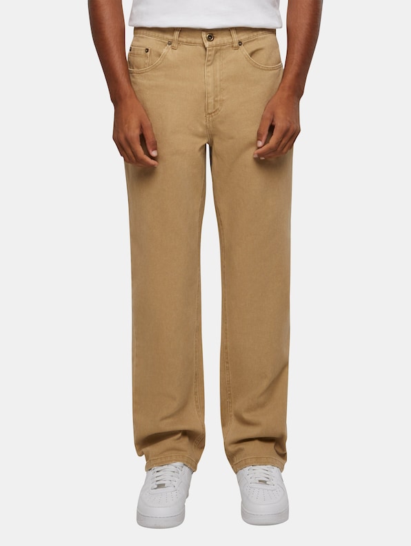 Script Logo Overdye Distressed Denim-0