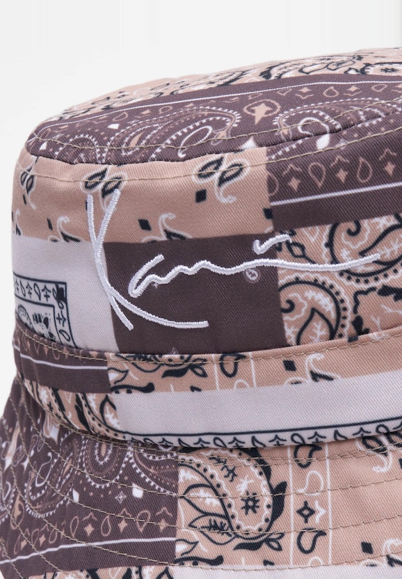 KA214-005-1 Signature Paisley Bucket Hat brown/sand-3
