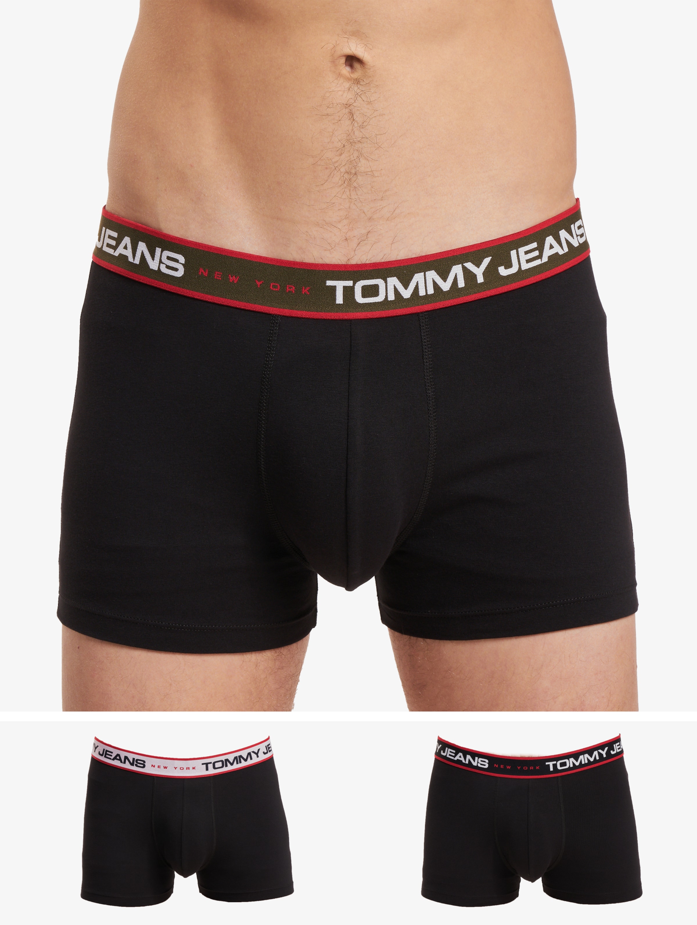 Tommy Hilfiger 3 Pack Boxershorts Männer,Unisex op kleur zwart, Maat L