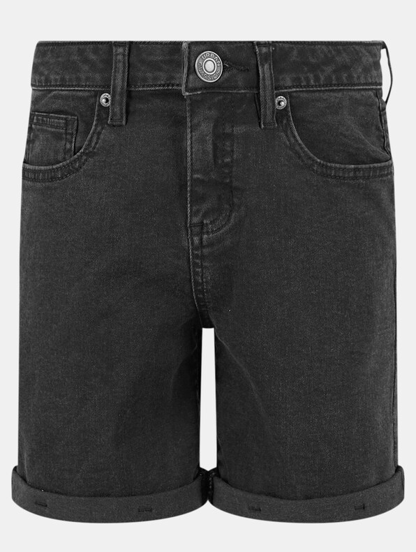 Urban Classics Girls Organic Stretch 5 Pocket Jeans Shorts-0