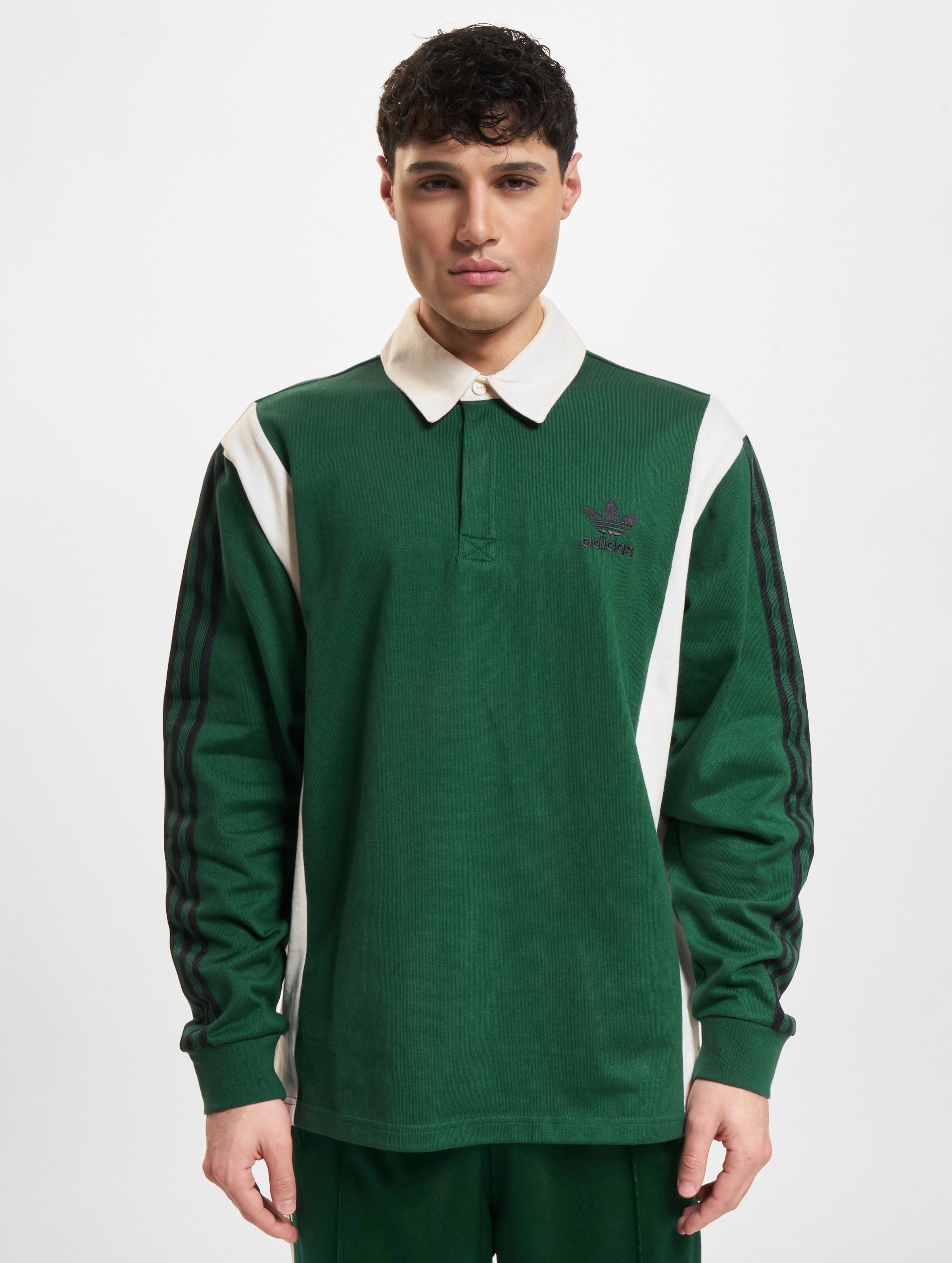 adidas Originals Adidas Rugby Poloshirts Mannen op kleur groen, Maat 2XL