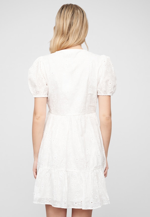 VIIMINA V-NECK S/S SHORT DRESS-1