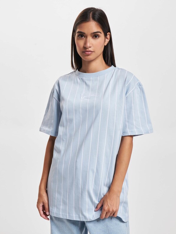 KW233-017-2 KK Small Signature Pinstripe Os Tee-2