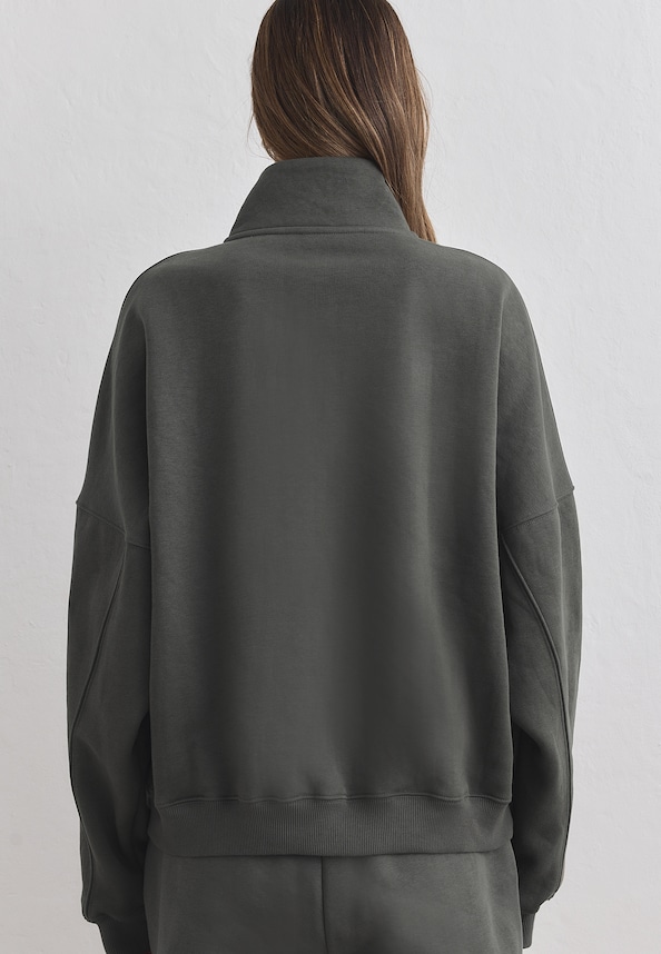 Varsity Sweat Half Zip-1