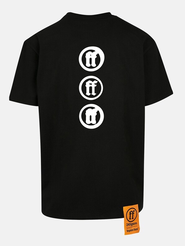 Forgotten Faces Fading Logo Statue Oversize T-Shirts-4