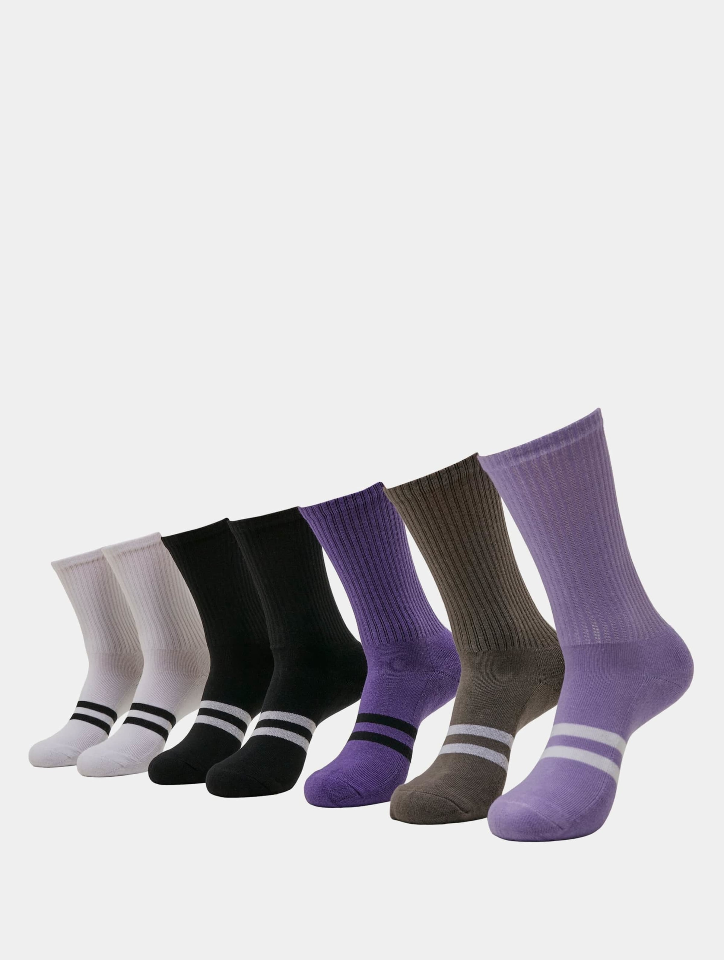 Urban Classics - Double Stripes Socks 7-Pack multicolor Sokken - 39/42 - Multicolours