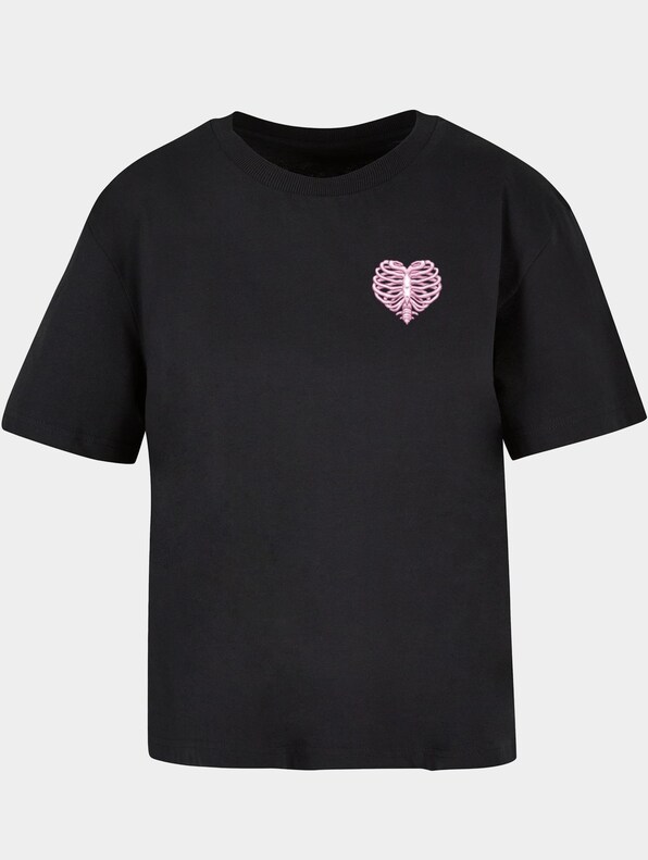 Miss Tee Heart Cage Rose T-Shirts-1