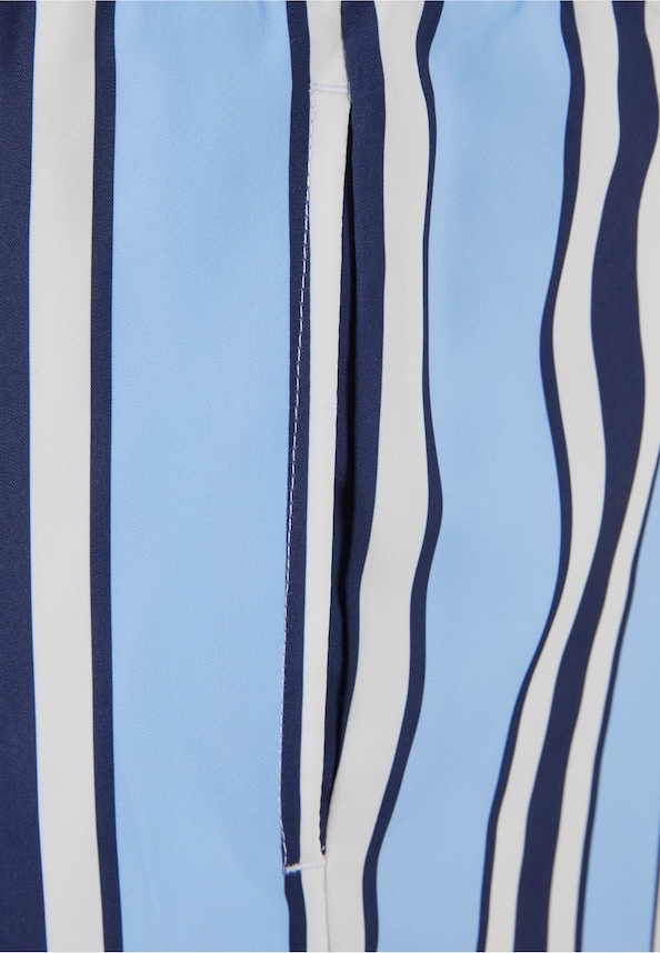 KM-SW013-051-1 Retro Striped Swim Shorts-7