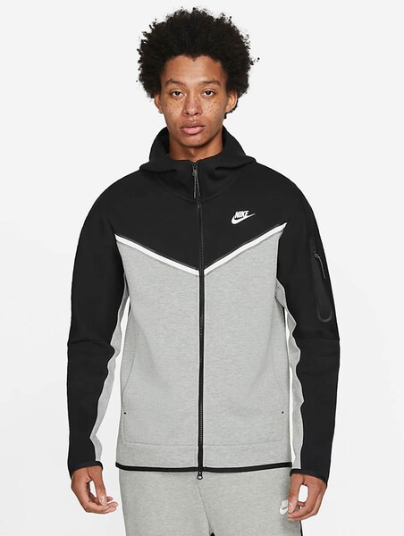 Nike Tech Fleece Fz Wr Zip Hoody Black/Dark Grey, DEFSHOP