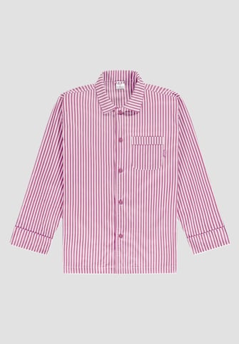 Pink Striped Pyjama Shirt