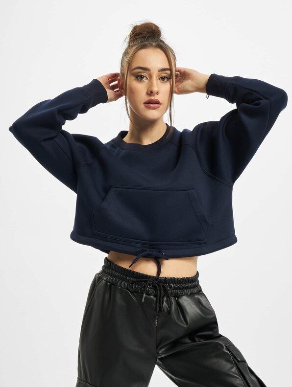 Ladies Oversized Short Raglan Crew-2