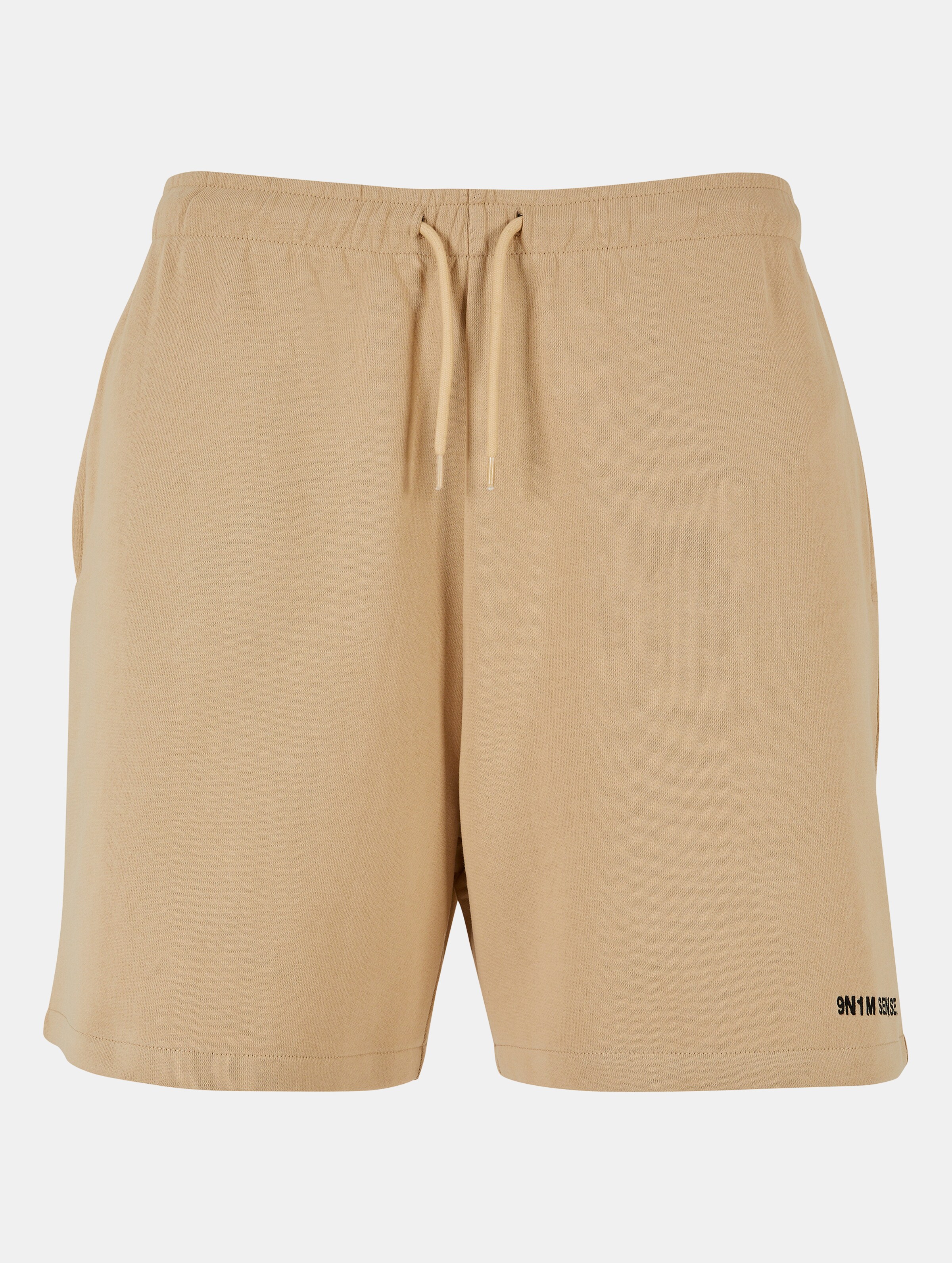 9N1M SENSE Essential Terry Shorts Männer,Unisex op kleur beige, Maat L