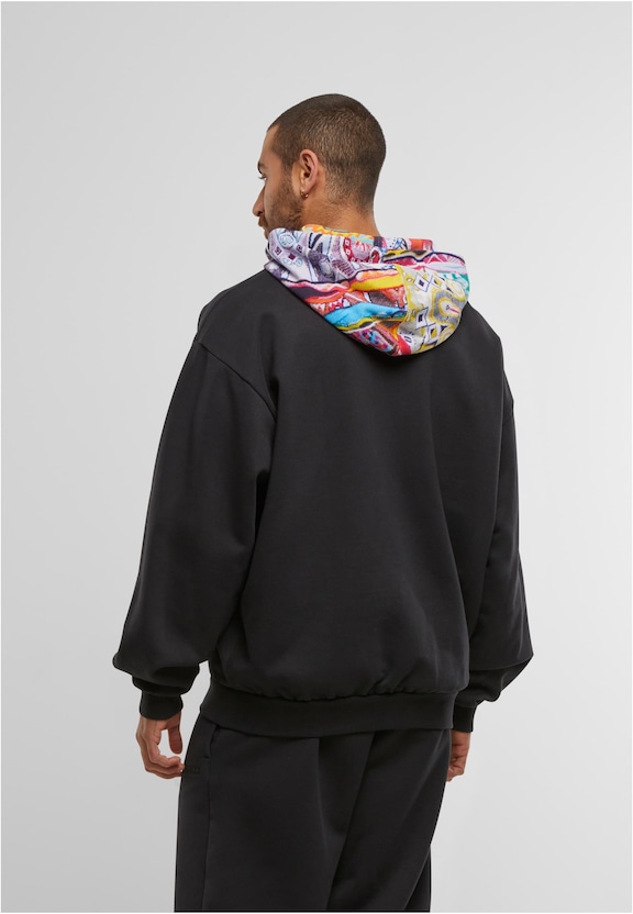 ZIP HOODIE PRINTED HOOD-1