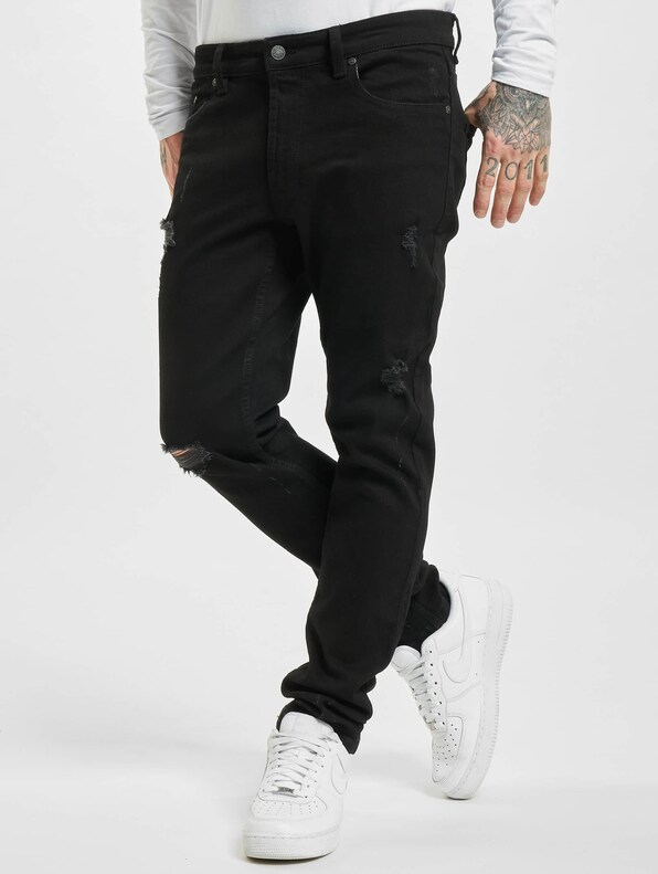 Denim Project Mr. Red Skinny Jeans Black-2