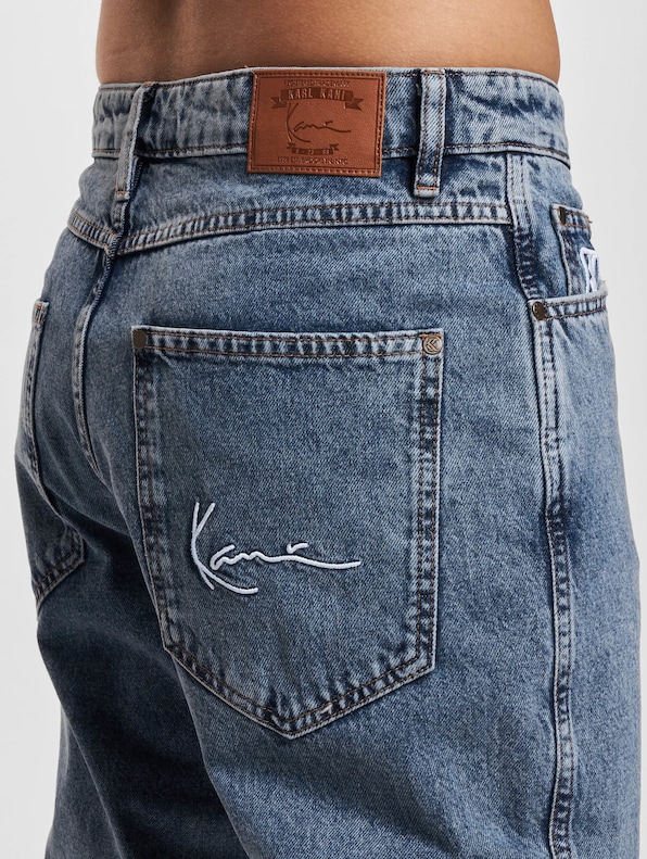 Small Signature Tape Five Pocket Denim Loose Fit-3